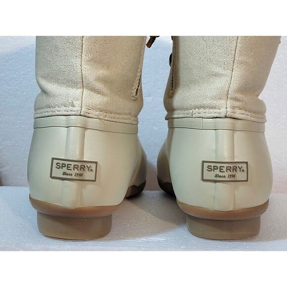 Sperry Saltwater Duck Boots EUC Womens 10 Like New Sparkle STS80493 - Picture 4 of 13